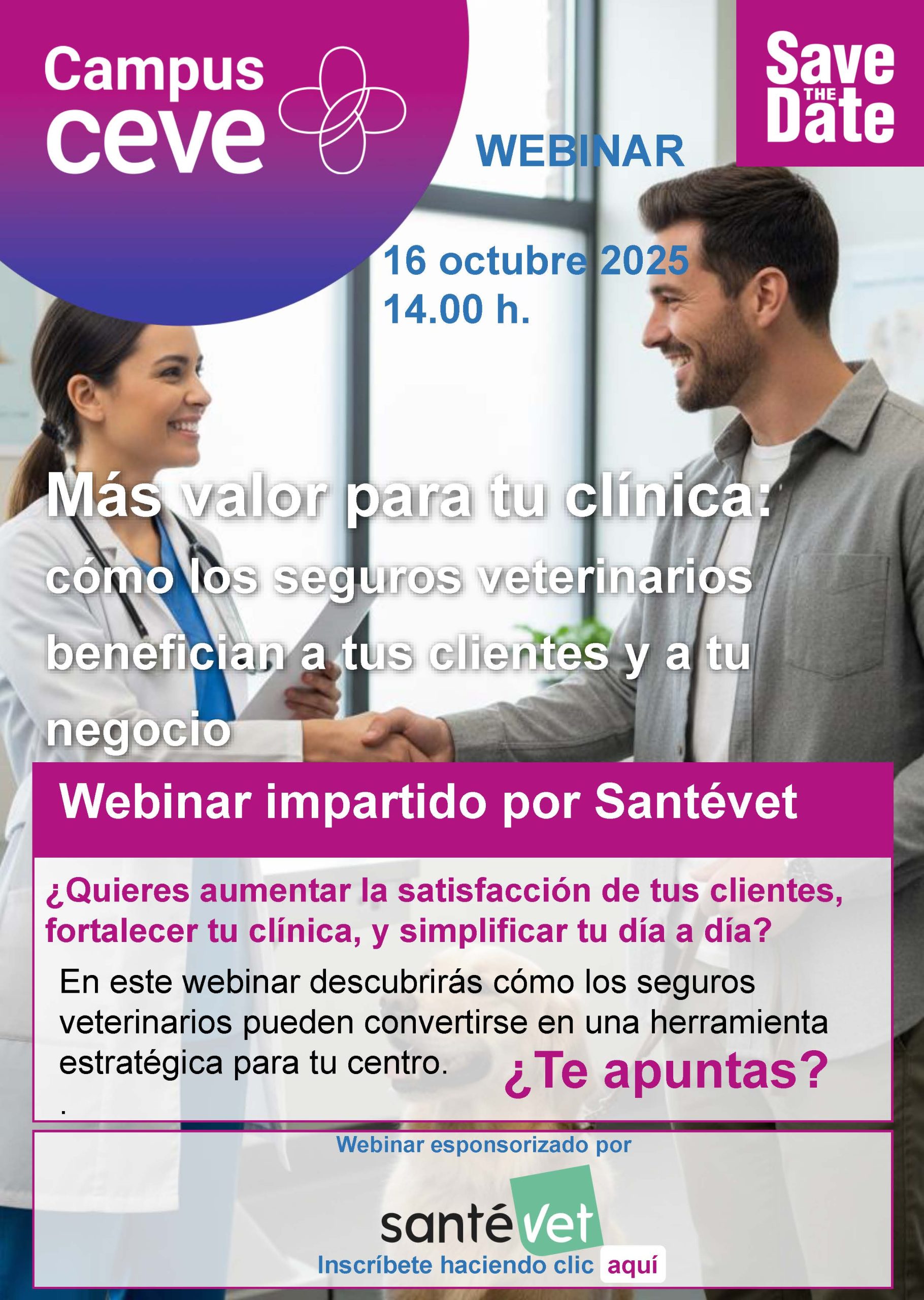 Webinar: Más valor para tu clínica: cómo los seguros veterinarios benefician a tus clientes y a tu negocio